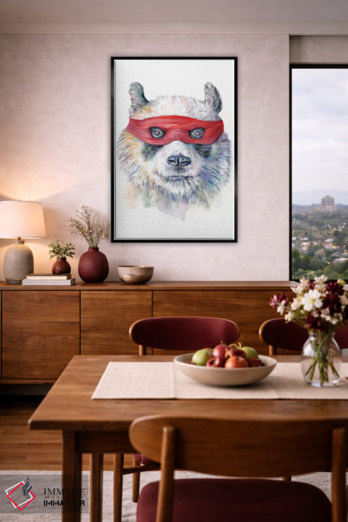 تابلو دکوراتیو پاندا اثر براندون کیهنر - D6B