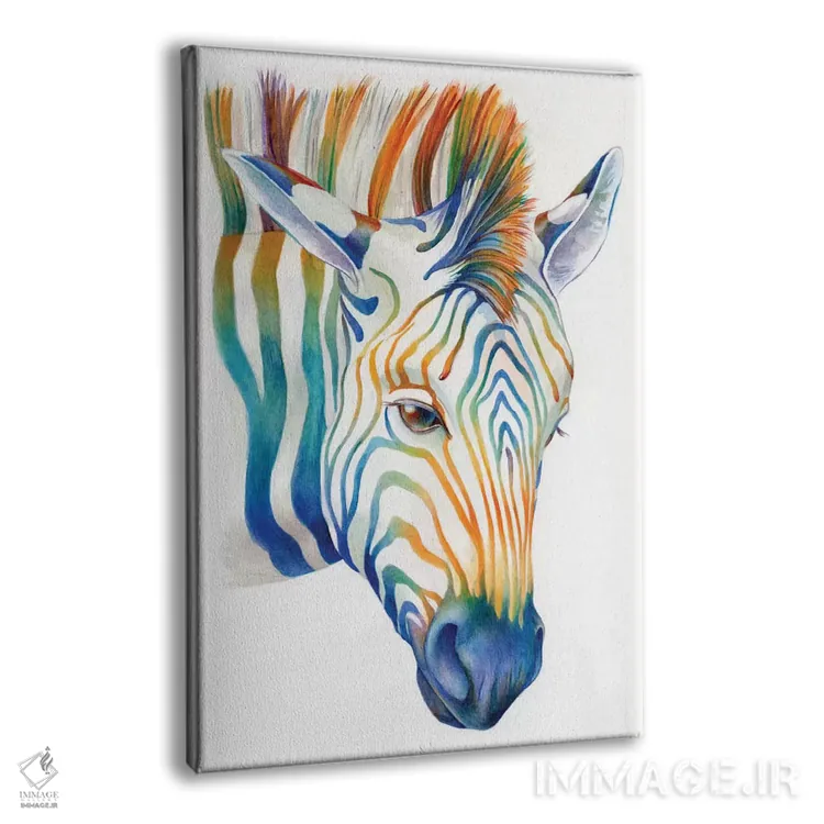 تابلو دکوراتیو گورخر اثر براندون کیهنر - نمای پرسپکتیو محصول