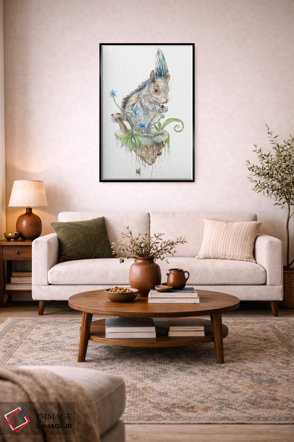 تابلو دکوراتیو جزیره سنجاب اثر براندون کیهنر - D5B