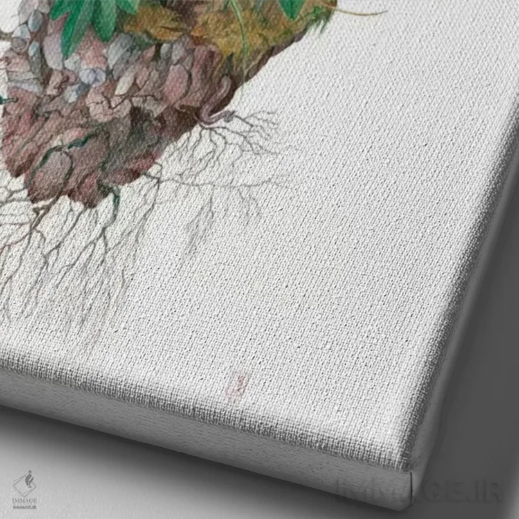 تابلو دکوراتیو گل های وحشی اثر براندون کیهنر - نمای نزدیک بافت بوم