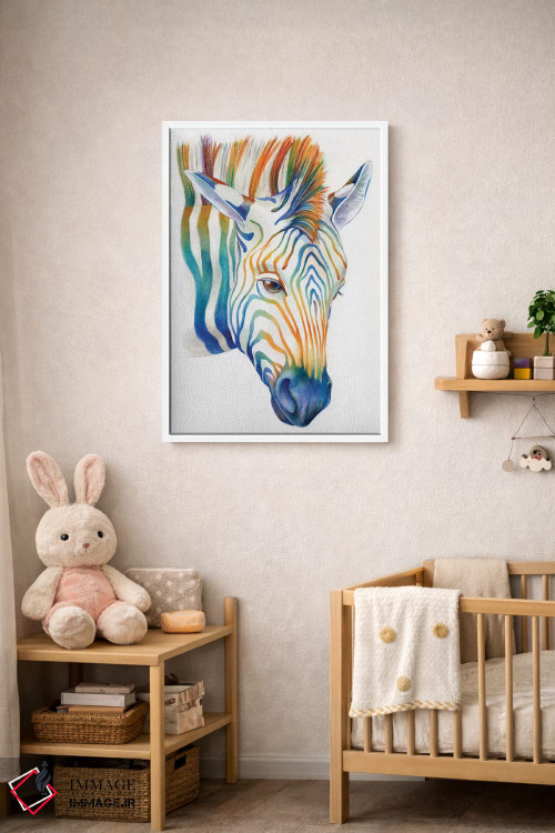 تابلو دکوراتیو گورخر اثر براندون کیهنر - D3W