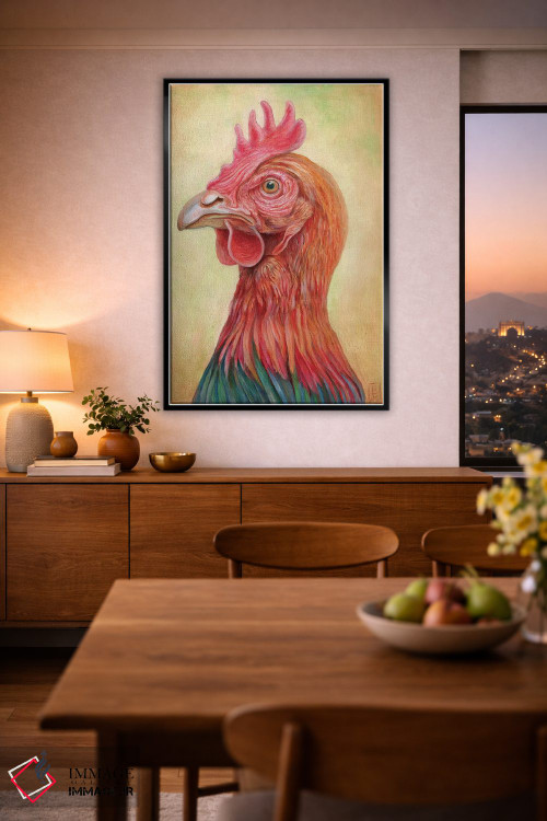 تابلو دکوراتیو مرغ اثر براندون کیهنر - D2B