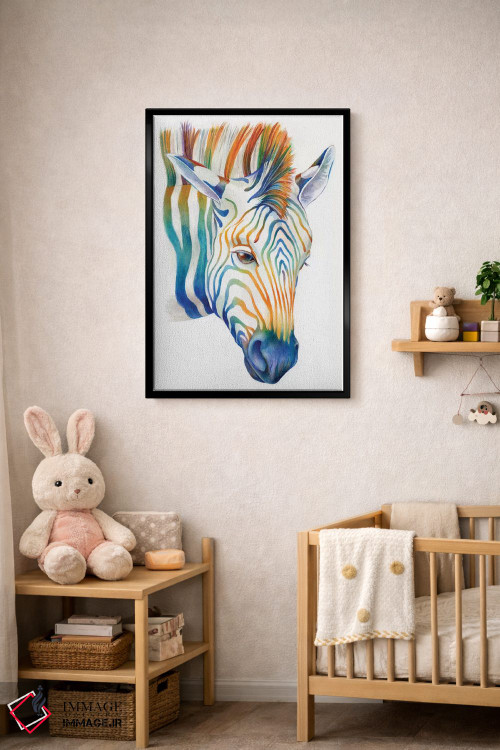 تابلو دکوراتیو گورخر اثر براندون کیهنر - D5B