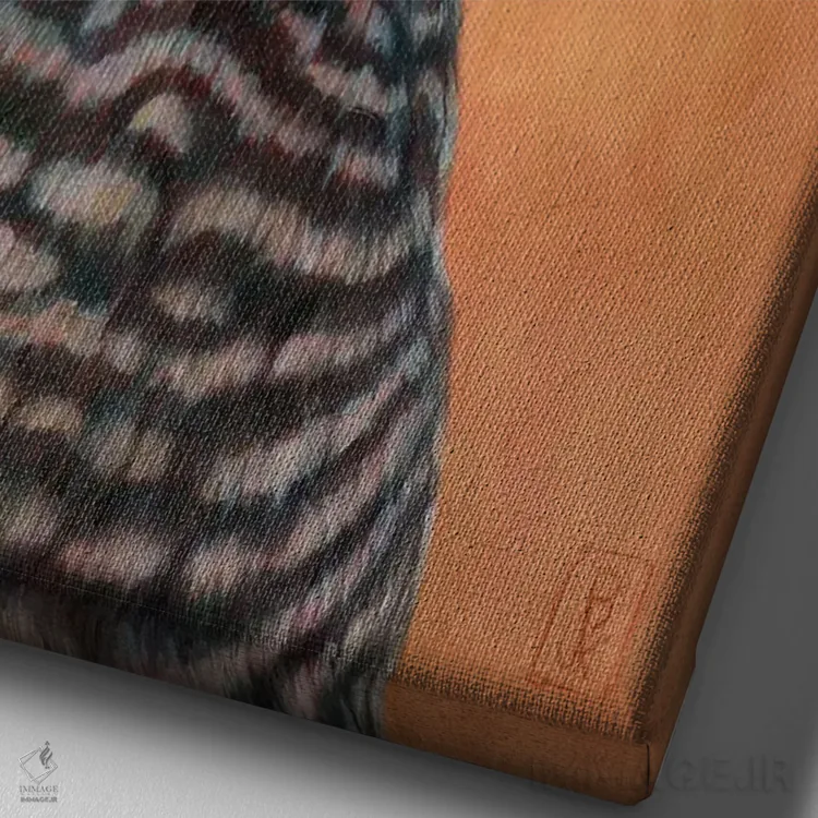 تابلو دکوراتیو رئیس اثر براندون کیهنر - نمای نزدیک بافت بوم