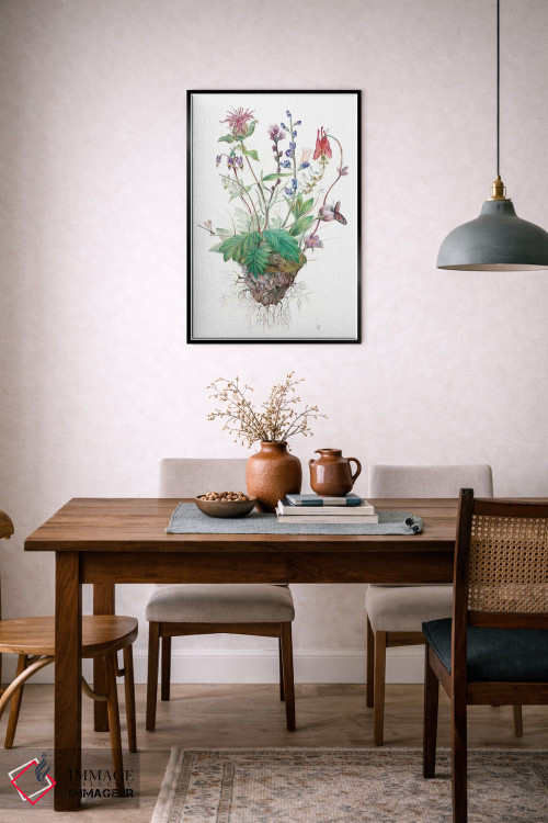 تابلو دکوراتیو گل های وحشی اثر براندون کیهنر - D6B