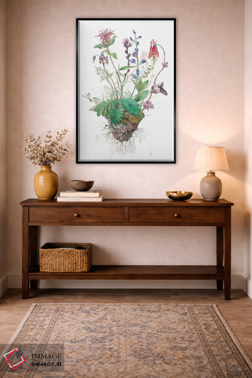 تابلو دکوراتیو گل های وحشی اثر براندون کیهنر - D5B