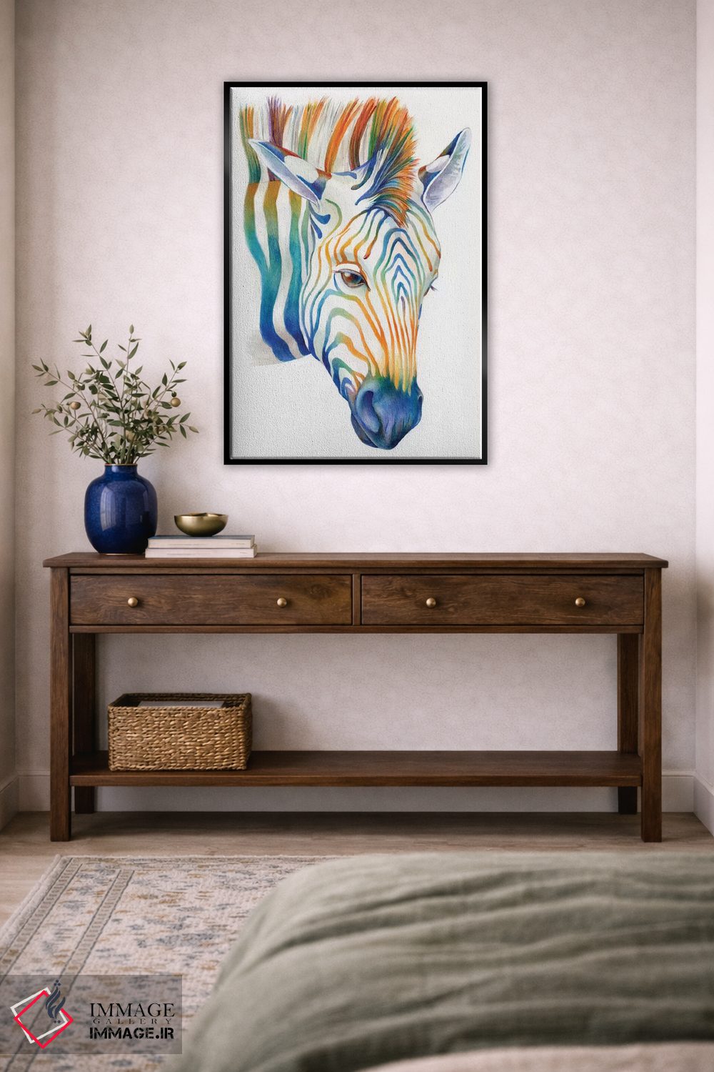 تابلو دکوراتیو گورخر اثر براندون کیهنر - D6B