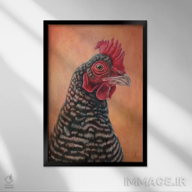 تابلو دکوراتیو رئیس اثر براندون کیهنر - نمای قابدار مشکی