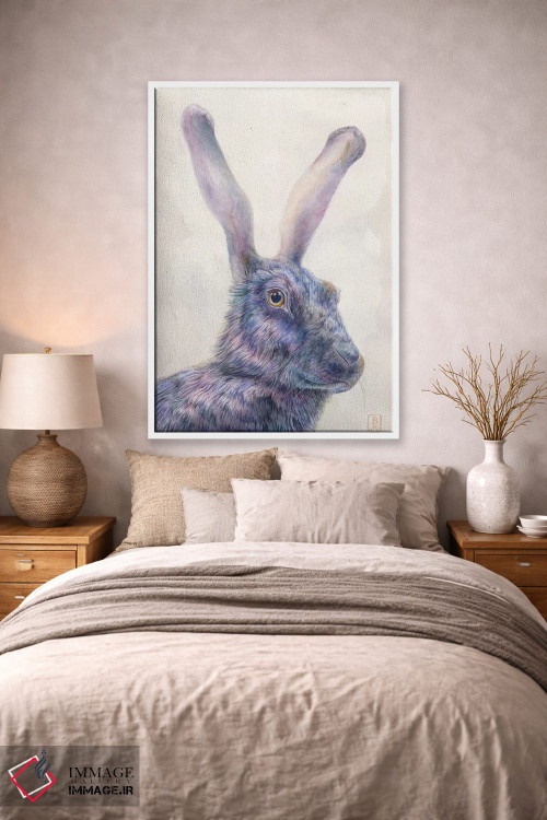 تابلو دکوراتیو خرگوش سیاه اثر براندون کیهنر - D1W