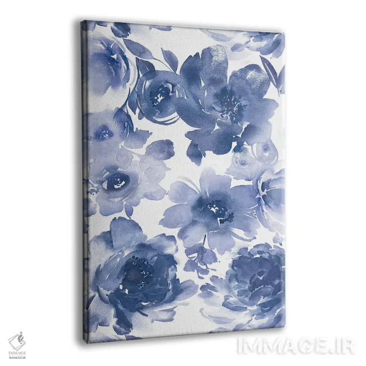تابلو مدرن بهار نیلی I اثر کلسی موریس - نمای پرسپکتیو محصول