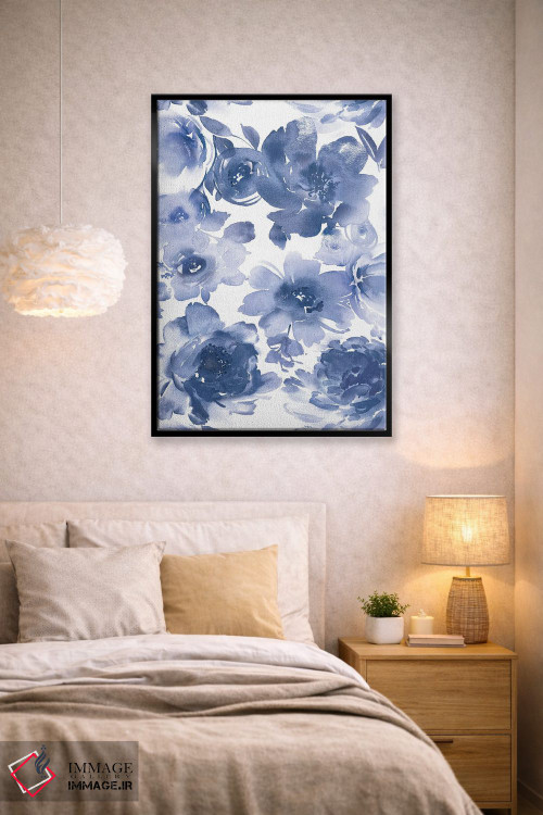 تابلو مدرن بهار نیلی I اثر کلسی موریس - D2B