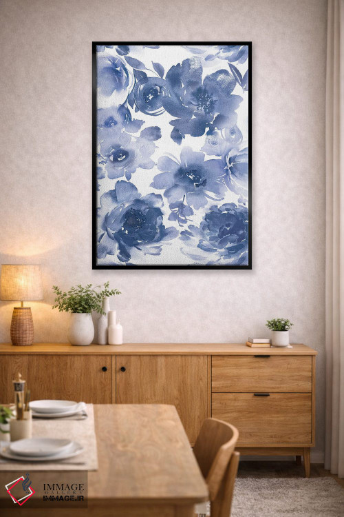 تابلو مدرن بهار نیلی I اثر کلسی موریس - D5B