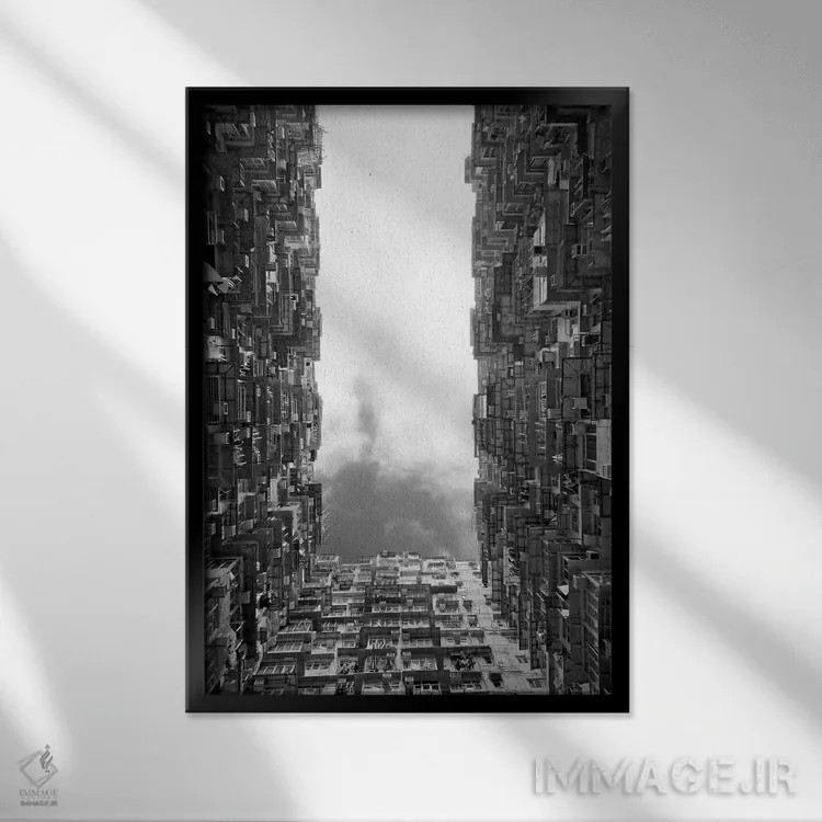 تابلو دکوراتیو Hong Kong, China,کاخ مانتین در کواری بی، هنگ کنگ، چین اثر کرن سو - نمای قابدار مشکی