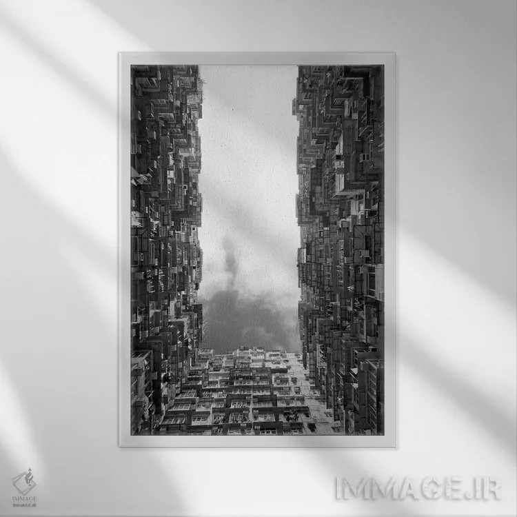 تابلو دکوراتیو Hong Kong, China,کاخ مانتین در کواری بی، هنگ کنگ، چین اثر کرن سو - نمای قابدار سفید