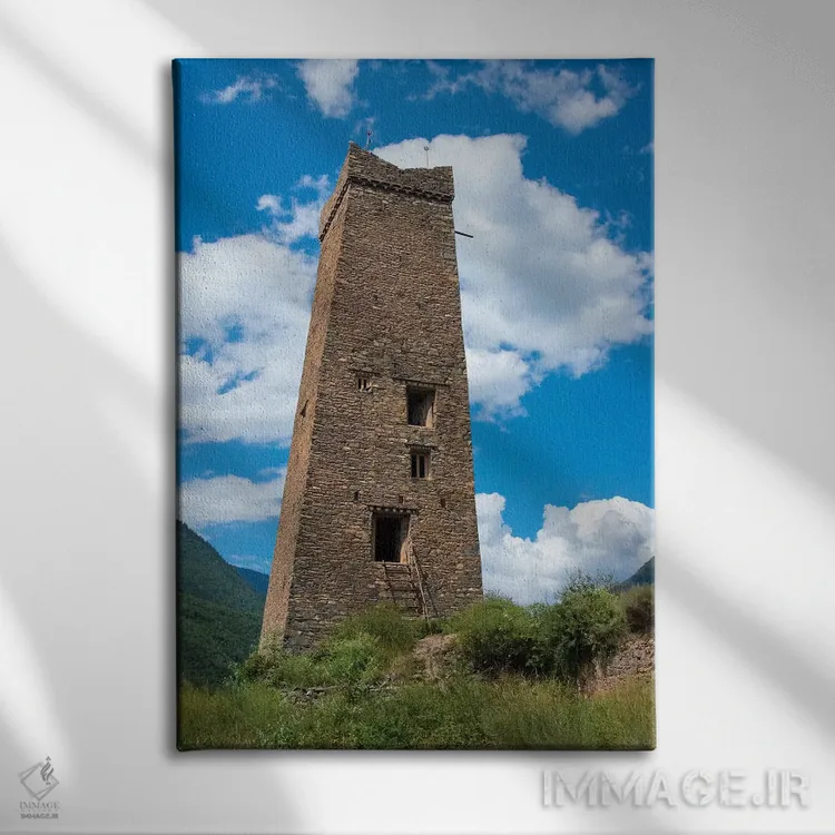 تابلو دکوراتیو Ngawa Tibetan and Qiang Autonomous Prefecture,برج مراقبت خانه تب… اثر کرن سو - نمای روبهرو روی دیوار