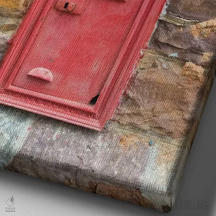 تابلو دکوراتیو Simon's Town, South Africa,صندوق پستی در شهر قدیمی، سایمونز تاون… اثر کرن سو - نمای نزدیک بافت بوم