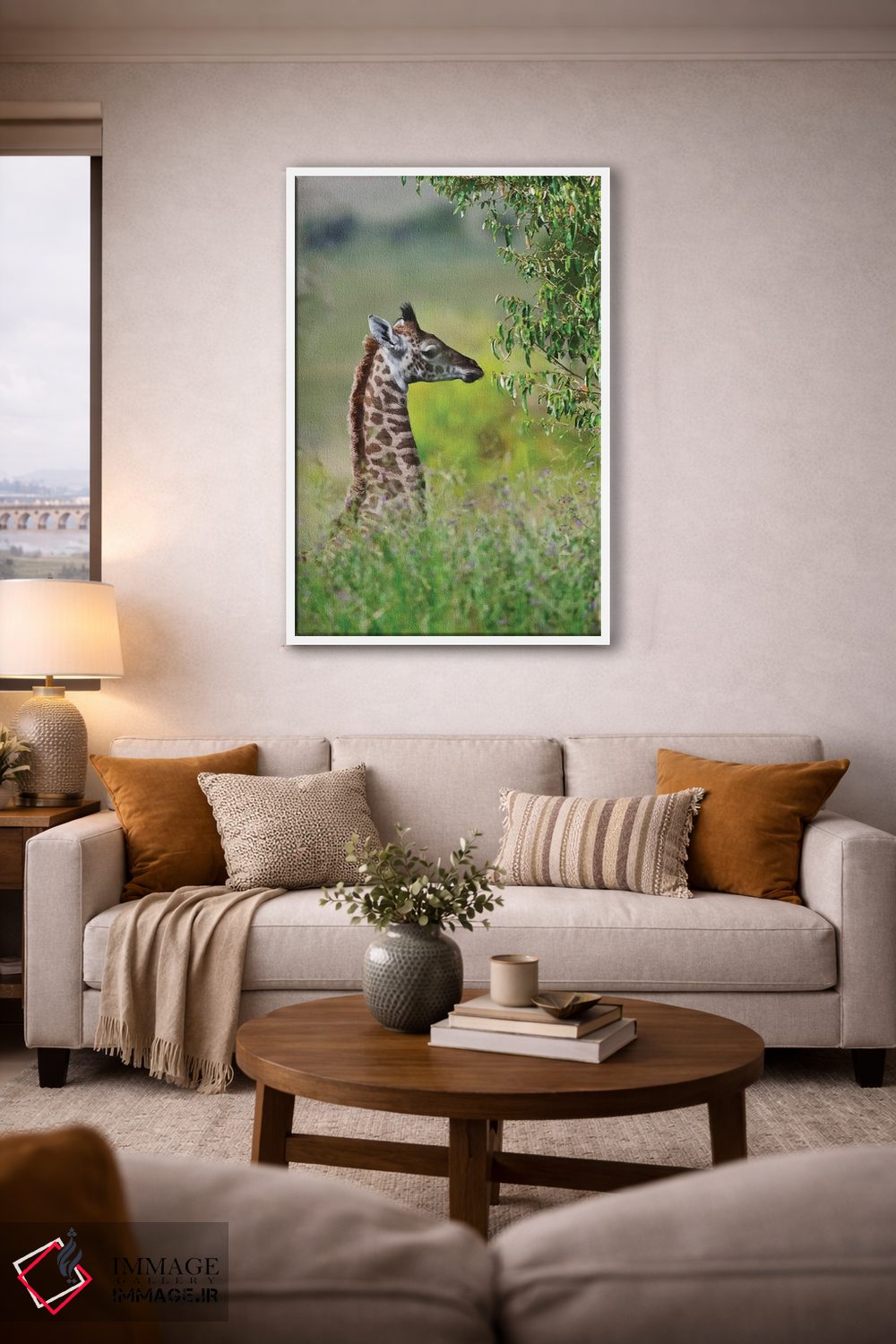 تابلو دکوراتیو Maasai Mara National Reserve, Kenya,زرافه بچه، پارک ملی ماسایی م… اثر کرن سو - D3W