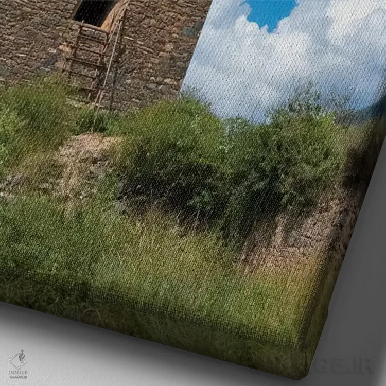 تابلو دکوراتیو Ngawa Tibetan and Qiang Autonomous Prefecture,برج مراقبت خانه تب… اثر کرن سو - نمای نزدیک بافت بوم