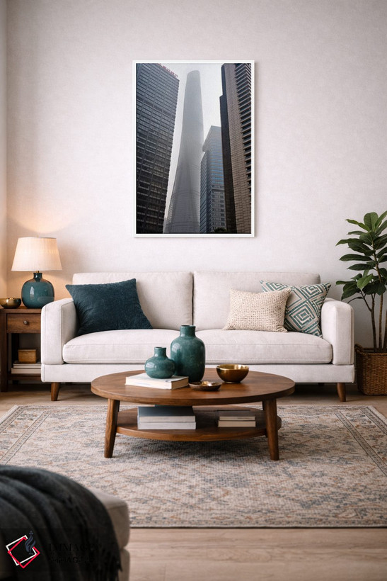 تابلو دکوراتیو Shanghai, China,برج شانگهای و آسمان خراش ها در پودانگ، شانگهای… اثر کرن سو - D2W