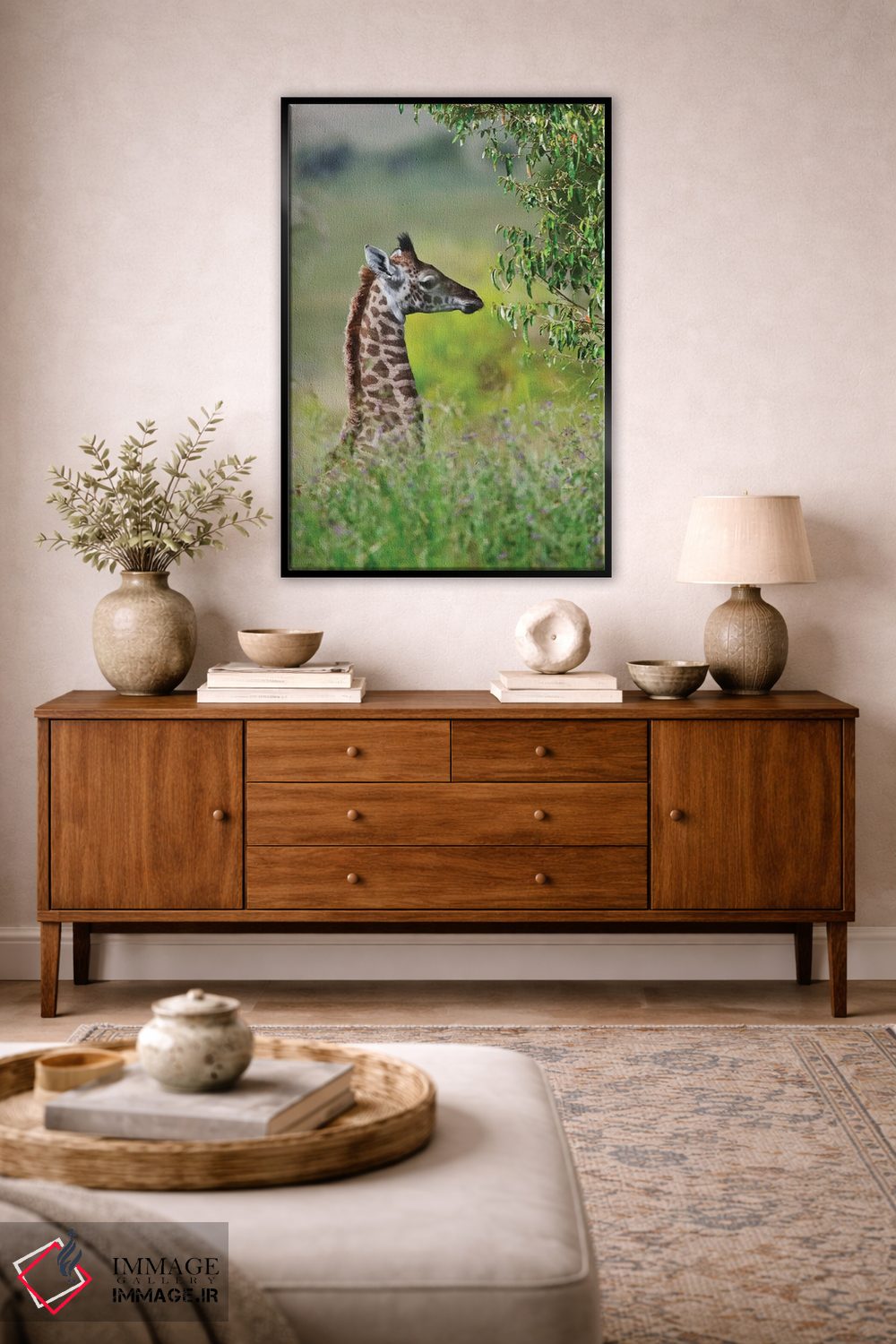 تابلو دکوراتیو Maasai Mara National Reserve, Kenya,زرافه بچه، پارک ملی ماسایی م… اثر کرن سو - D4B