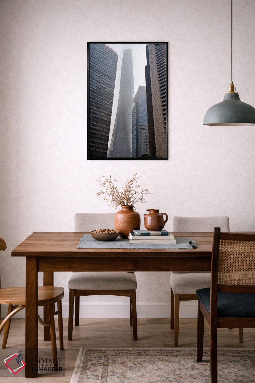 تابلو دکوراتیو Shanghai, China,برج شانگهای و آسمان خراش ها در پودانگ، شانگهای… اثر کرن سو - D6B
