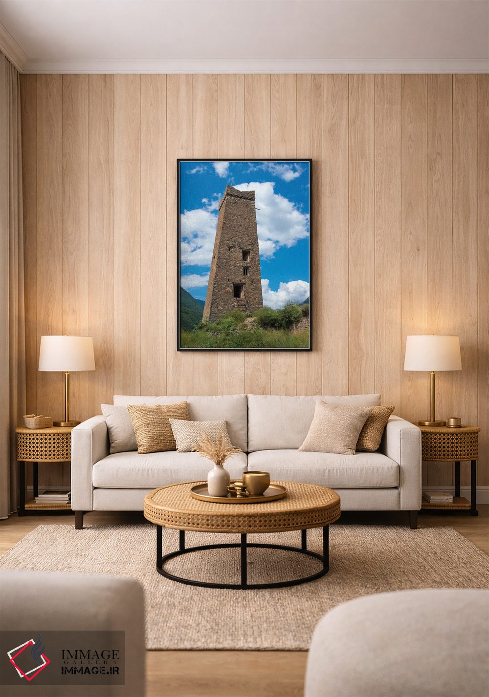 تابلو دکوراتیو Ngawa Tibetan and Qiang Autonomous Prefecture,برج مراقبت خانه تب… اثر کرن سو - D1B