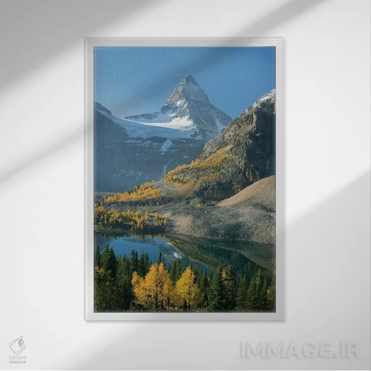 تابلو دکوراتیو Mount Assiniboine Provincial Park, British Columbia, Canada,د… اثر کوین شافر - نمای قابدار سفید