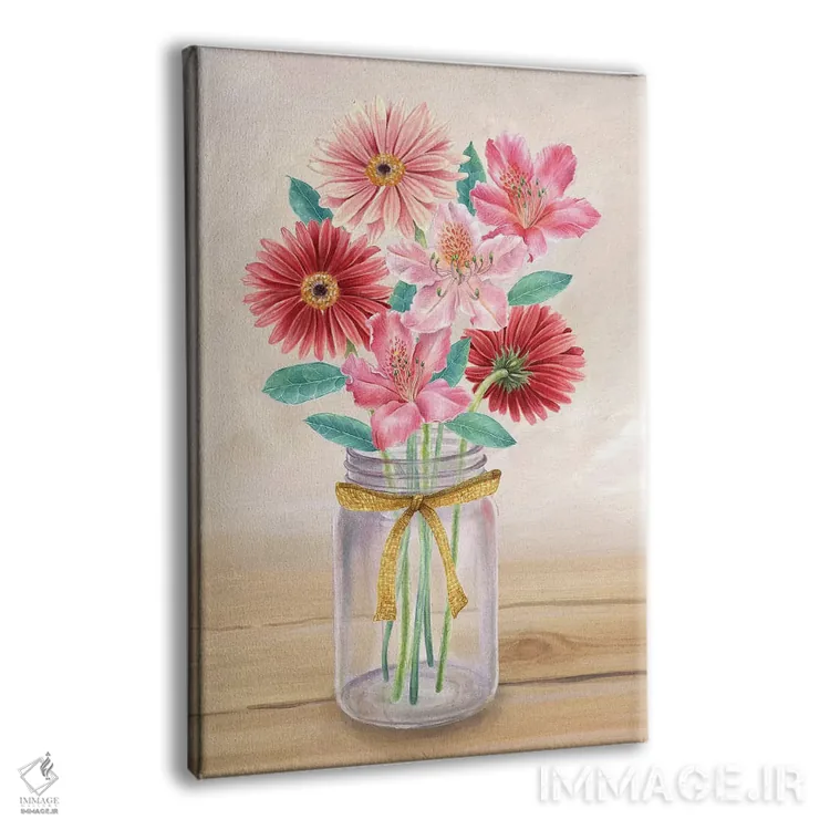 تابلو دکوراتیو گلدان گل II اثر کلسی ویلسون - نمای پرسپکتیو محصول