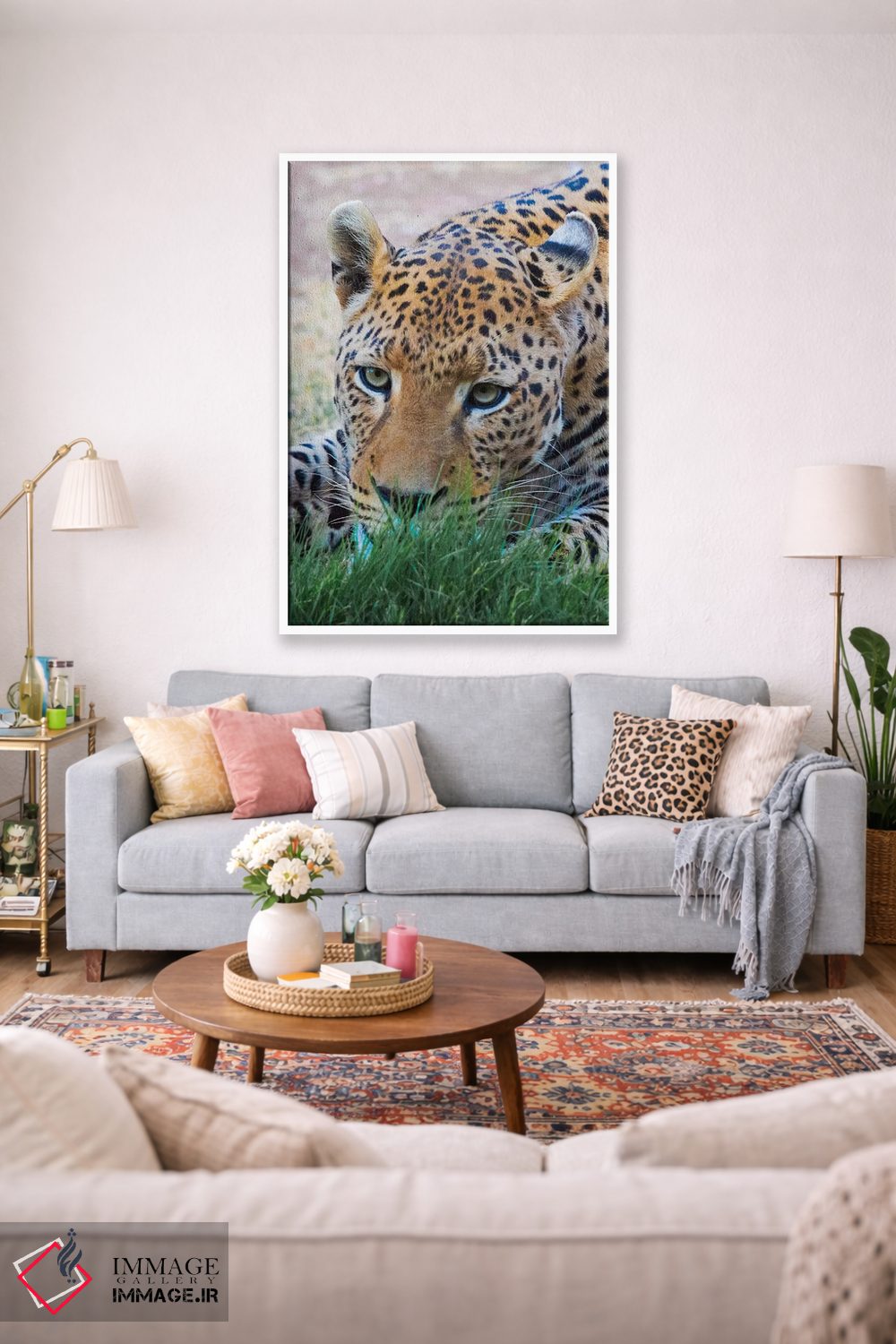 تابلو دکوراتیو Okonjima Nature Reserve. Otjozondjupa Region, Namibia.,پلنگ، منط… اثر کرن سو - D1W