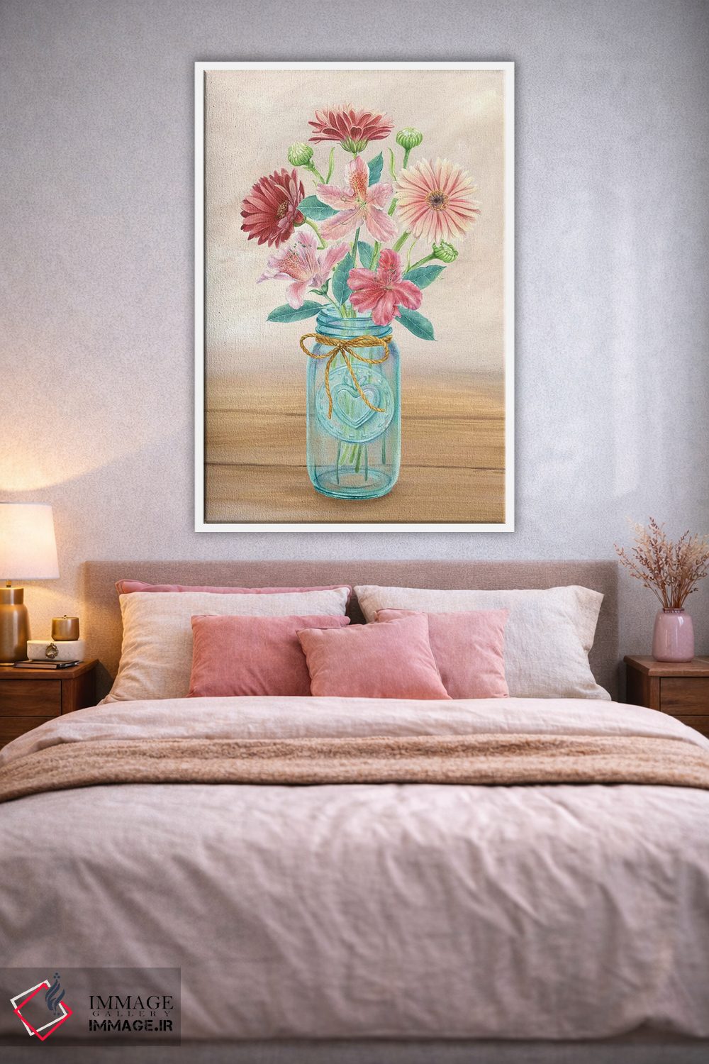 تابلو دکوراتیو گلدان گل I اثر کلسی ویلسون - D1W