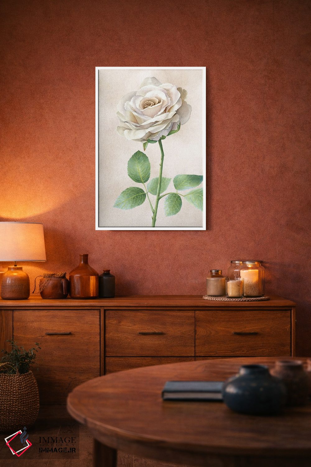 تابلو دکوراتیو پنل رزهای عاجی I اثر کلسی ویلسون - D2W