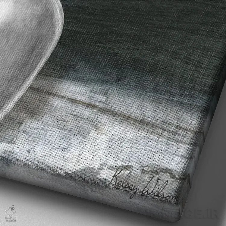 تابلو مدرن باغ روستایی ۳ - پلی آنتوس اثر کلسی ویلسون - نمای نزدیک بافت بوم