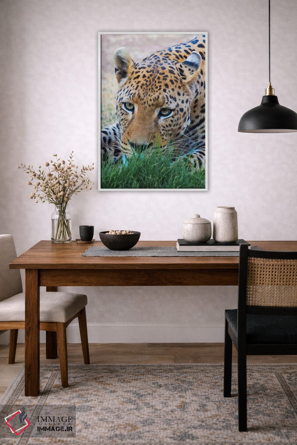 تابلو دکوراتیو Okonjima Nature Reserve. Otjozondjupa Region, Namibia.,پلنگ، منط… اثر کرن سو - D4W