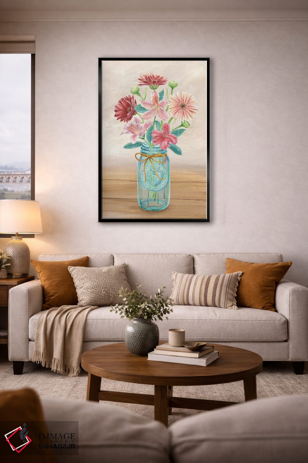 تابلو دکوراتیو گلدان گل I اثر کلسی ویلسون - D4B