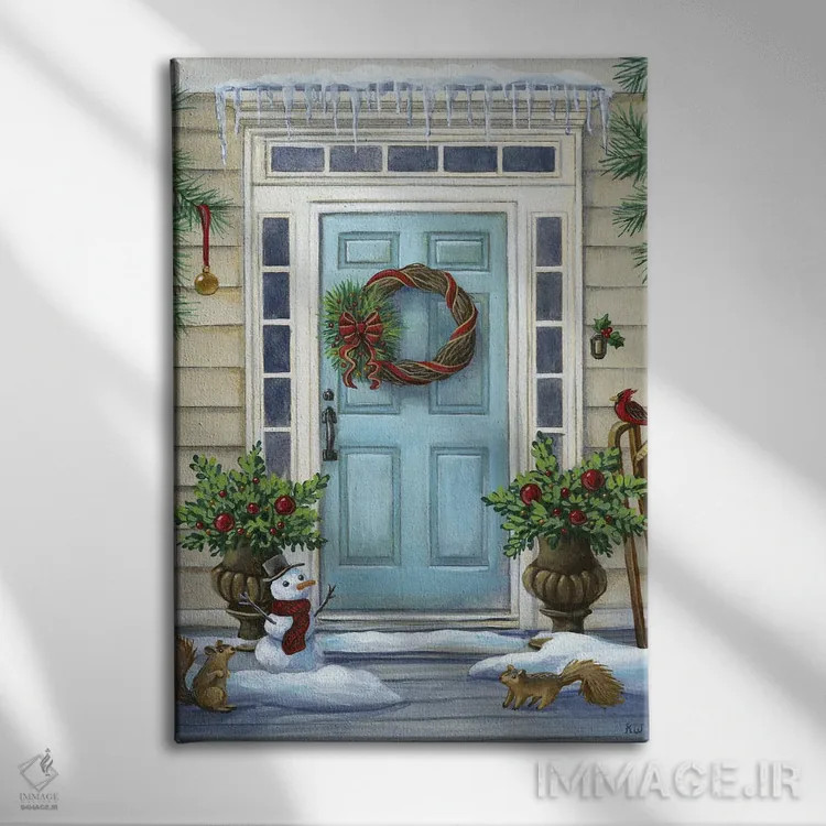 تابلو دکوراتیو آستانه شاد II اثر کلسی ویلسون - نمای روبهرو روی دیوار