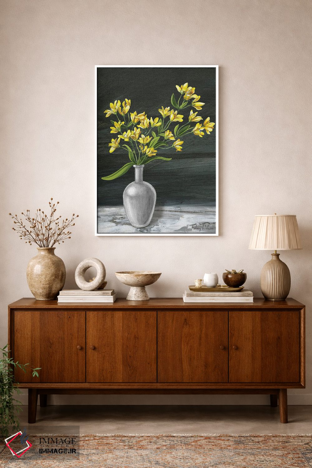 تابلو مدرن باغ روستایی ۳ - پلی آنتوس اثر کلسی ویلسون - D1W