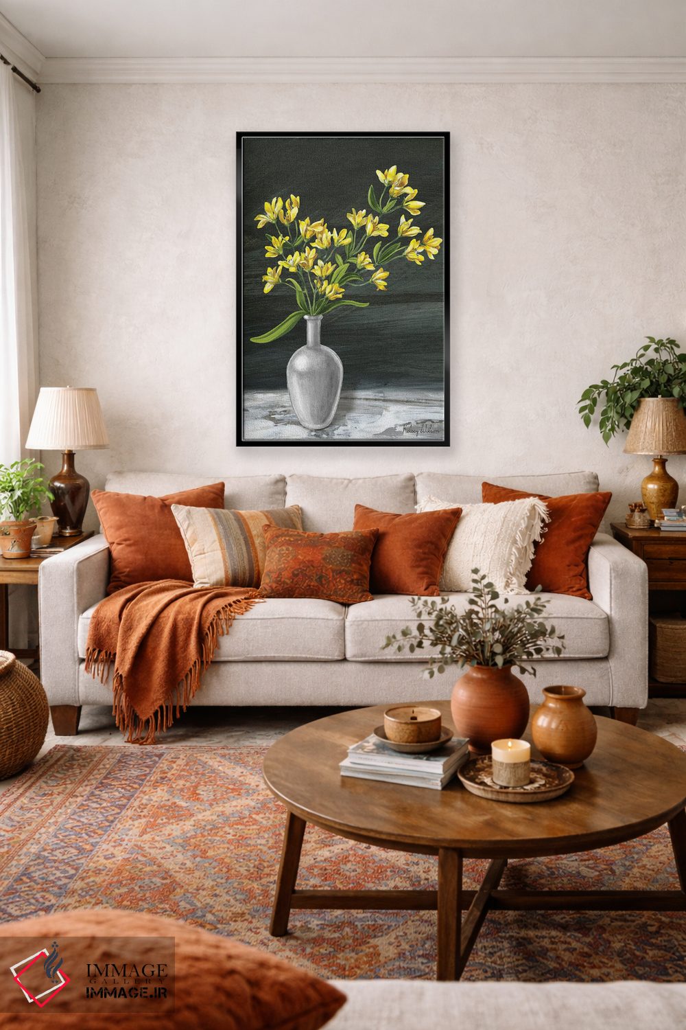 تابلو مدرن باغ روستایی ۳ - پلی آنتوس اثر کلسی ویلسون - D4B