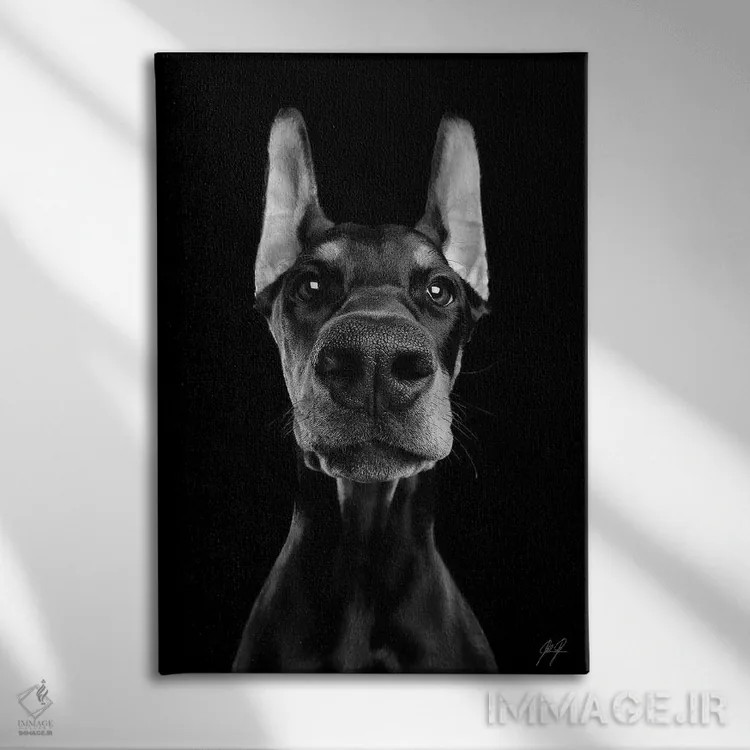 تابلو دکوراتیو چه خبر؟ اثر کاترین فدرر - نمای روبهرو روی دیوار