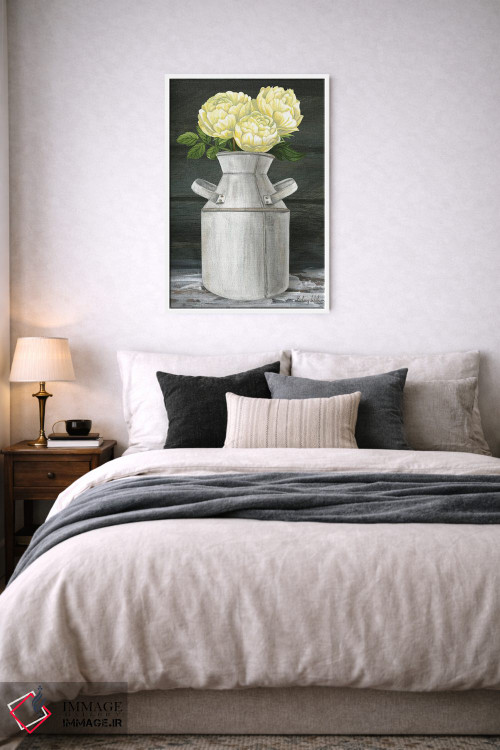 تابلو مدرن باغ روستایی ۴ - صدتومانی ها در پارچ اثر کلسی ویلسون - D4W