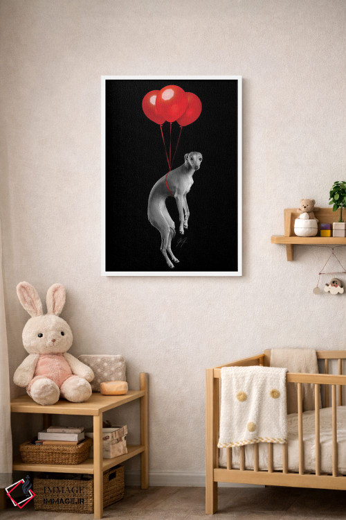 تابلو دکوراتیو سگ مهمانی اثر کاترین فدرر - D3W