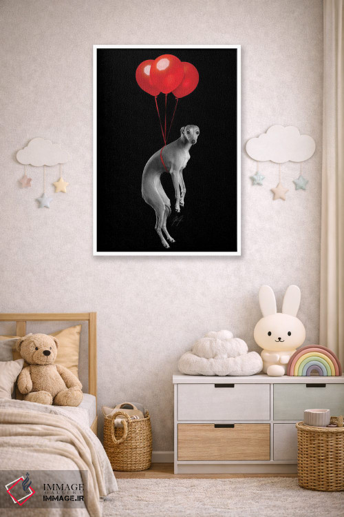 تابلو دکوراتیو سگ مهمانی اثر کاترین فدرر - D4W