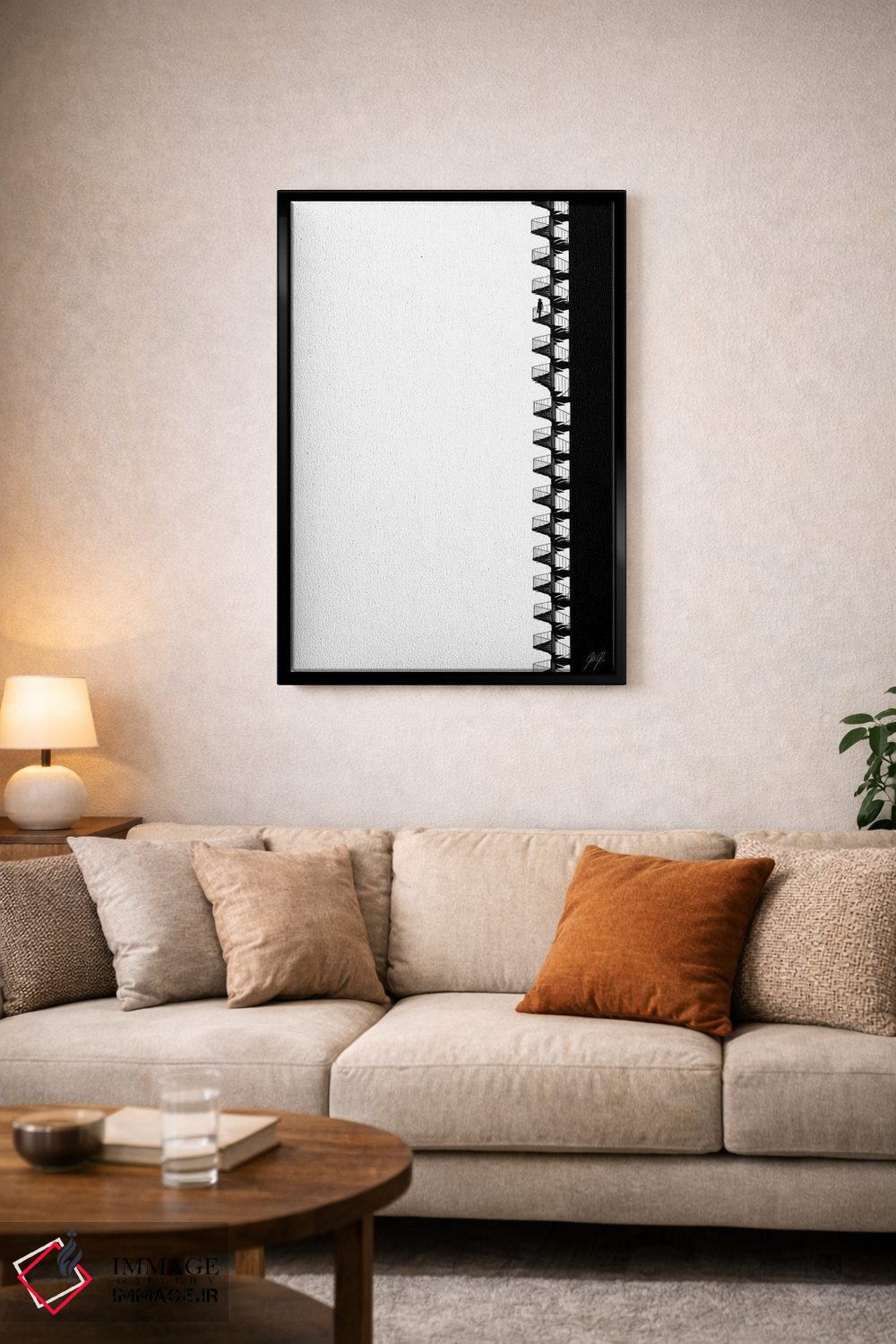 تابلو مینیمال گردباد اثر کاترین فدرر - D4B