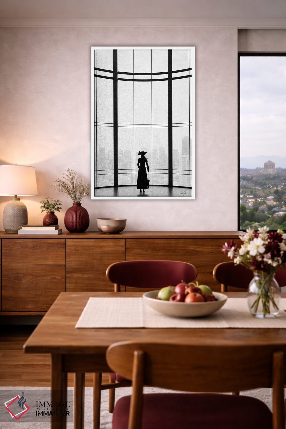 تابلو مینیمال نگاه متفکرانه اثر کاترین فدرر - D3W