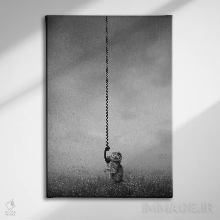تابلو دکوراتیو تماس با خانه اثر کاترین فدرر - نمای روبهرو روی دیوار