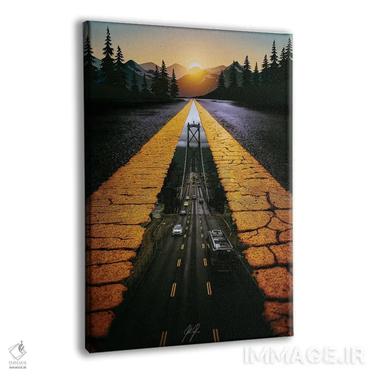 تابلو دکوراتیو جهان های موازی اثر کاترین فدرر - نمای پرسپکتیو محصول