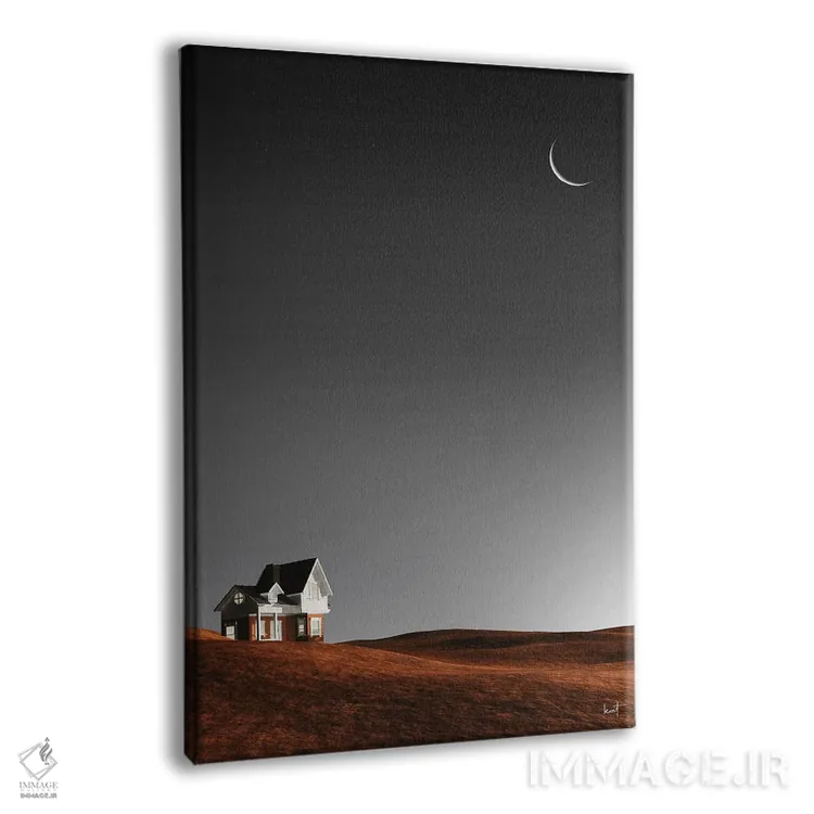 تابلو دکوراتیو کلبه اثر کاترین فدرر - نمای پرسپکتیو محصول