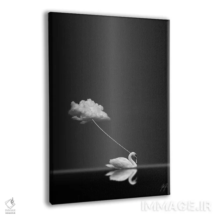 تابلو مینیمال دنبالم بیا اثر کاترین فدرر - نمای پرسپکتیو محصول