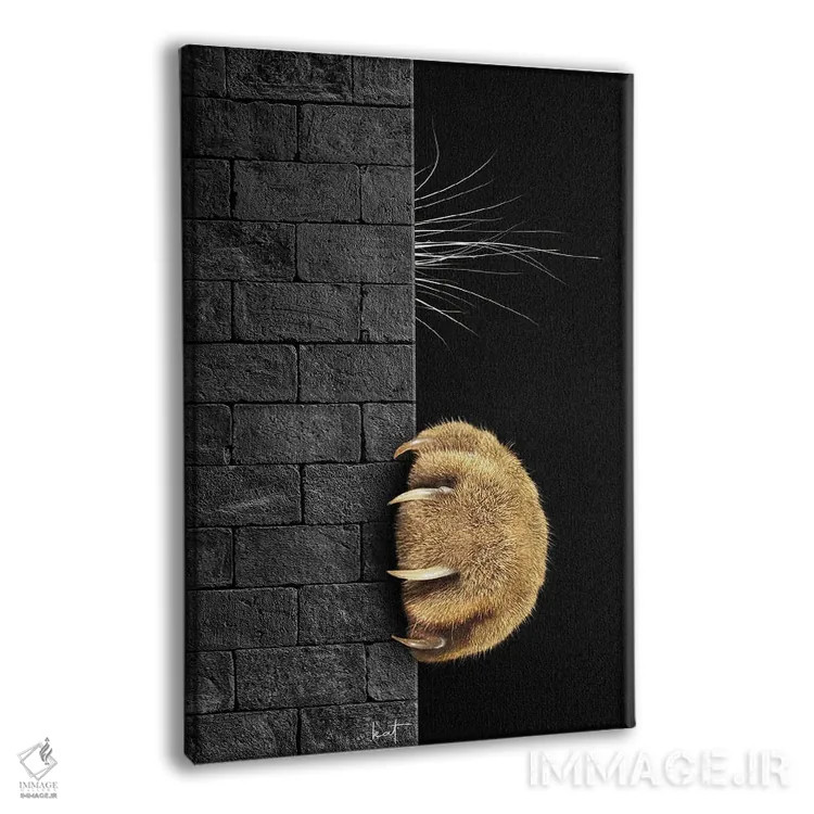 تابلو دکوراتیو خجالتی بودن در برابر کنجکاوی اثر کاترین فدرر - نمای پرسپکتیو محصول