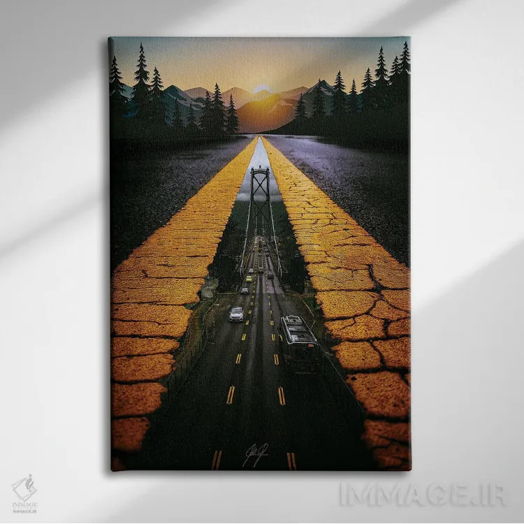 تابلو دکوراتیو جهان های موازی اثر کاترین فدرر - نمای روبهرو روی دیوار