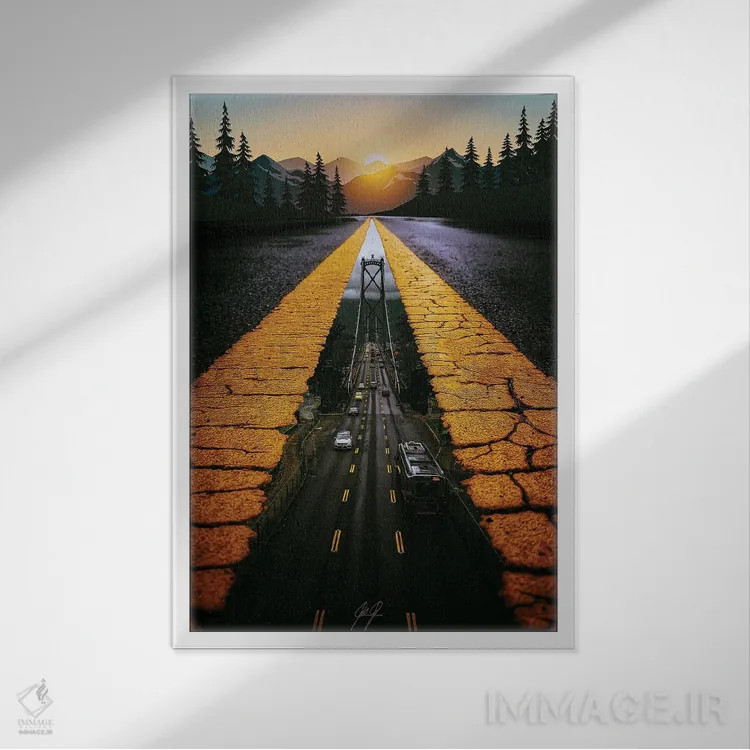 تابلو دکوراتیو جهان های موازی اثر کاترین فدرر - نمای قابدار سفید